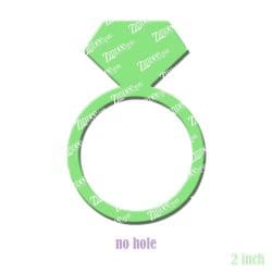 Alternative view of Diamond Ring – Acrylic Badge Reel Blank (2") No Hole | Optional Sticker or UV DTF