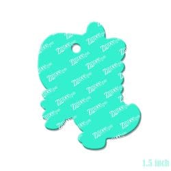 Dino with Arm Extenders (GIRL) – Mini Acrylic Charm Blank (1.5") | Optional Sticker or UV DTF - Image 2