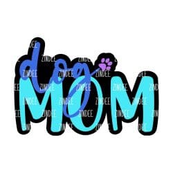 Dog Mom – Acrylic Keychain Blank (2.5") | Optional Sticker or UV DTF
