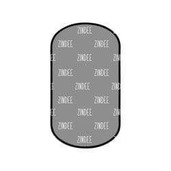 Dog Tag/Pill Shape – Acrylic Keychain Blank (2") | Optional Sticker or UV DTF - Image 3