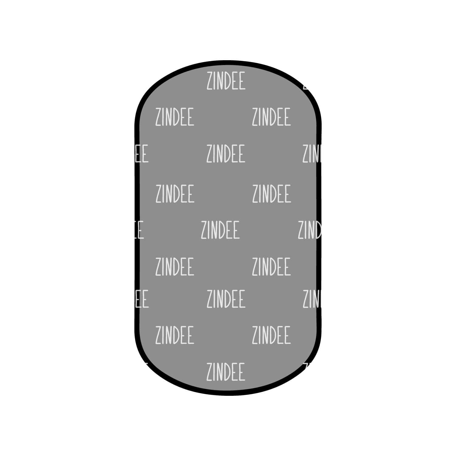 Dog Tag/Pill Shape – Acrylic Keychain Blank (2") | Optional Sticker or UV DTF - Image 3