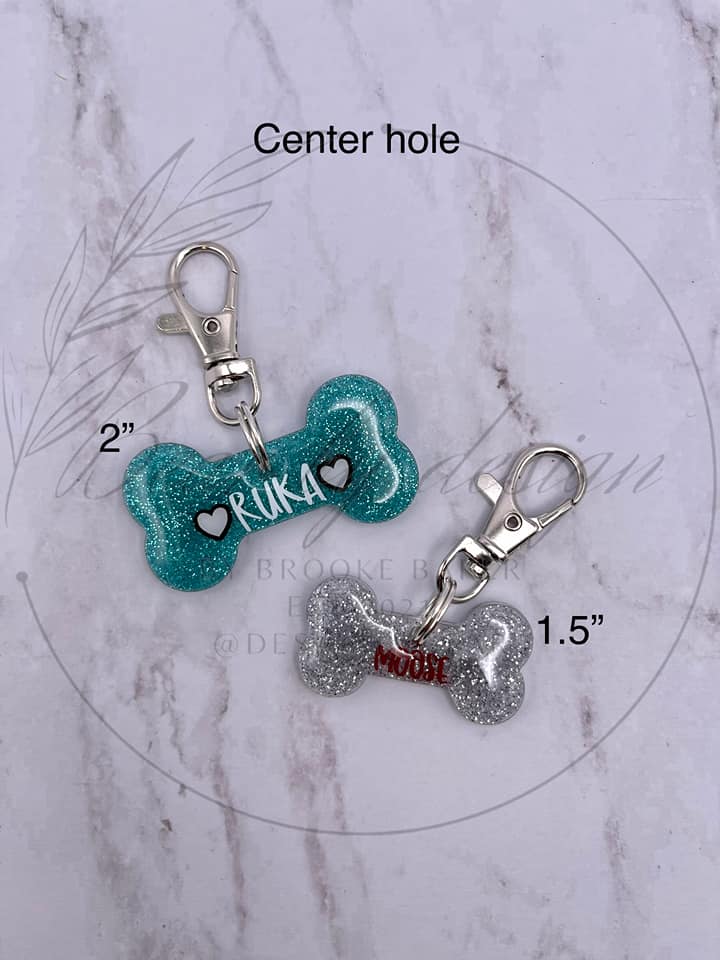 Dog Bone – Mini Acrylic Charm Blank (1.5") | Optional Sticker or UV DTF - Image 4