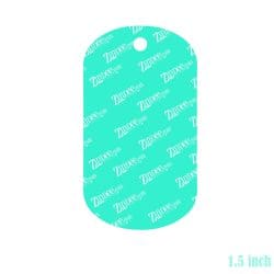 Alternative view of Dog Tag/Pill Shape – Mini Acrylic Charm Blank (1.5") | Optional Sticker or UV DTF