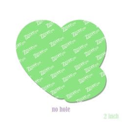 Double Heart – Acrylic Badge Reel Blank (2") No Hole | Optional Sticker or UV DTF - Image 2