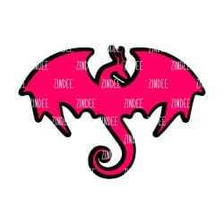 Dragon – Acrylic Keychain Blank (3") | Optional Sticker or UV DTF