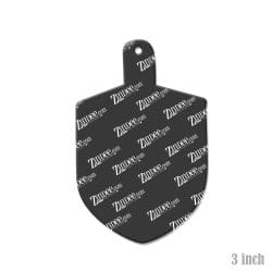 Alternative view of Dreidel – Acrylic Keychain Blank (3") | Optional Sticker or UV DTF