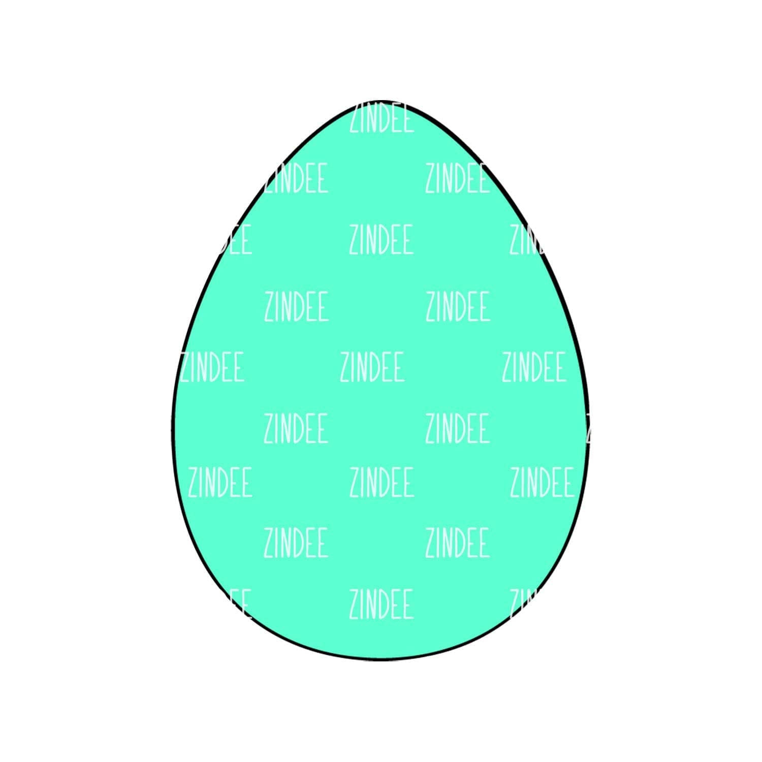 Egg 2 inch (lightweight acrylic) NO HOLE - Image 2
