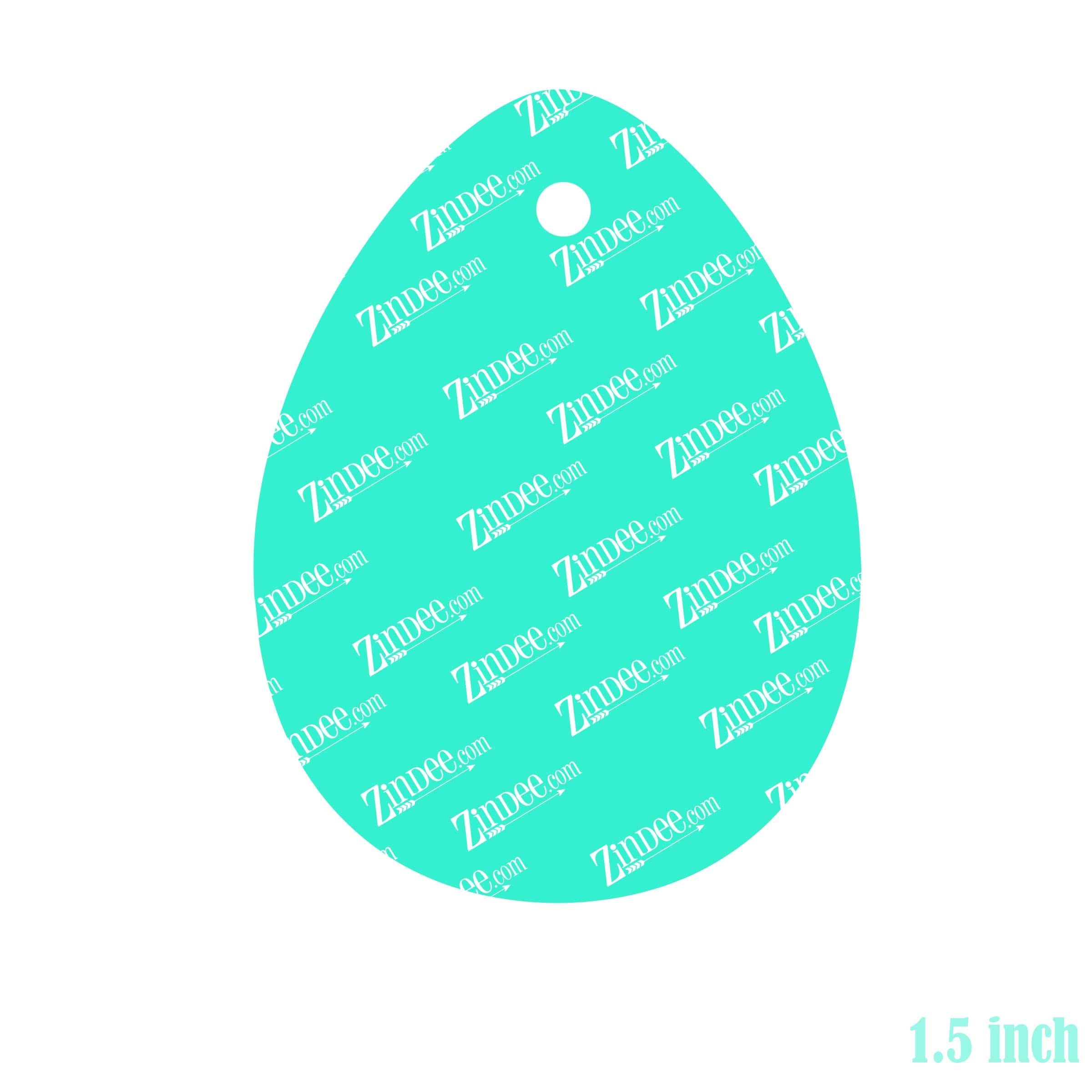 Egg – Mini Acrylic Charm Blank (1.5") | Optional Sticker or UV DTF - Image 2