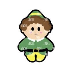 Elf – Acrylic Keychain Blank (2.5") | Optional Sticker or UV DTF