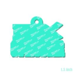 Alternative view of FU Cancer – Mini Acrylic Charm Blank (1.5") | Optional Sticker or UV DTF
