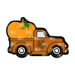 Fall Truck – Acrylic Keychain Blank (3") | Optional Sticker or UV DTF