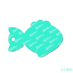 Alternative view of Fish – Mini Acrylic Charm Blank (1.5") | Optional Sticker or UV DTF