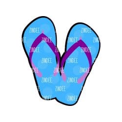 Flip Flops acrylic blank (5 inch) - Image 2