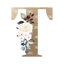Floral Letter T (download)