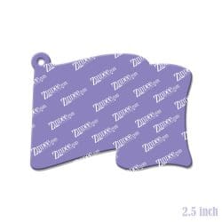 Alternative view of Flying Flag – Acrylic Keychain Blank (2.5") | Optional Sticker or UV DTF