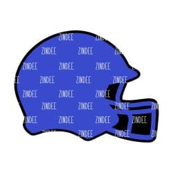 Football Helmet – Mini Acrylic Charm Blank (1.5") | Optional Sticker or UV DTF