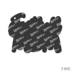 Alternative view of Football Mom – Acrylic Keychain Blank (3") | Optional Sticker or UV DTF