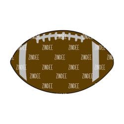 Football – Mini Acrylic Charm Blank (1.5") | Optional Sticker or UV DTF