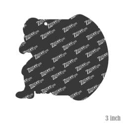 Alternative view of Football Tag – Acrylic Keychain Blank (3") | Optional Sticker or UV DTF