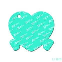Alternative view of Frankenheart – Mini Acrylic Charm Blank (1.5") | Optional Sticker or UV DTF