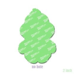 Furry Monster (GREEN) – Acrylic Badge Reel Blank (2") No Hole | Optional Sticker or UV DTF - Image 2