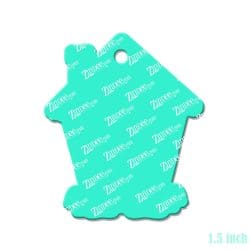 Gingerbread House – Mini Acrylic Charm Blank (1.5") | Optional Sticker or UV DTF - Image 2