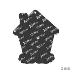 Alternative view of Gingerbread House – Acrylic Keychain Blank (3") | Optional Sticker or UV DTF