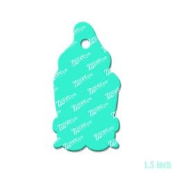 Alternative view of Girl Garden Gnome – Mini Acrylic Charm Blank (1.5") | Optional Sticker or UV DTF