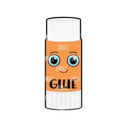 Glue Stick – Mini Acrylic Charm Blank (1.5") | Optional Sticker or UV DTF