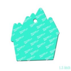 Alternative view of Haunted House – Mini Acrylic Charm Blank (1.5") | Optional Sticker or UV DTF