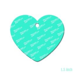 Alternative view of Heart – Mini Acrylic Charm Blank (1.5") | Optional Sticker or UV DTF