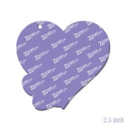 Alternative view of Heart Paw – Acrylic Keychain Blank (2.5") | Optional Sticker or UV DTF