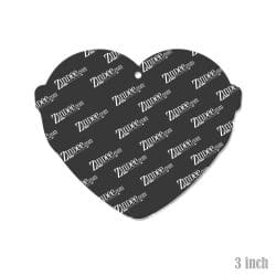 Heart with Glasses – Acrylic Keychain Blank (3") | Optional Sticker or UV DTF - Image 2
