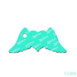 Alternative view of Heart with Wings – Mini Acrylic Charm Blank (1.5") | Optional Sticker or UV DTF