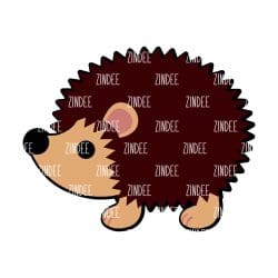 Hedgehog – Acrylic Keychain Blank (3") | Optional Sticker or UV DTF