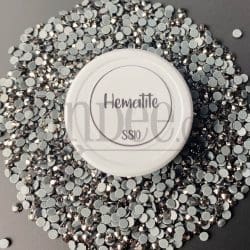 Hematite Hotfix Rhinestone ss10 (machine cut) 10 Gross