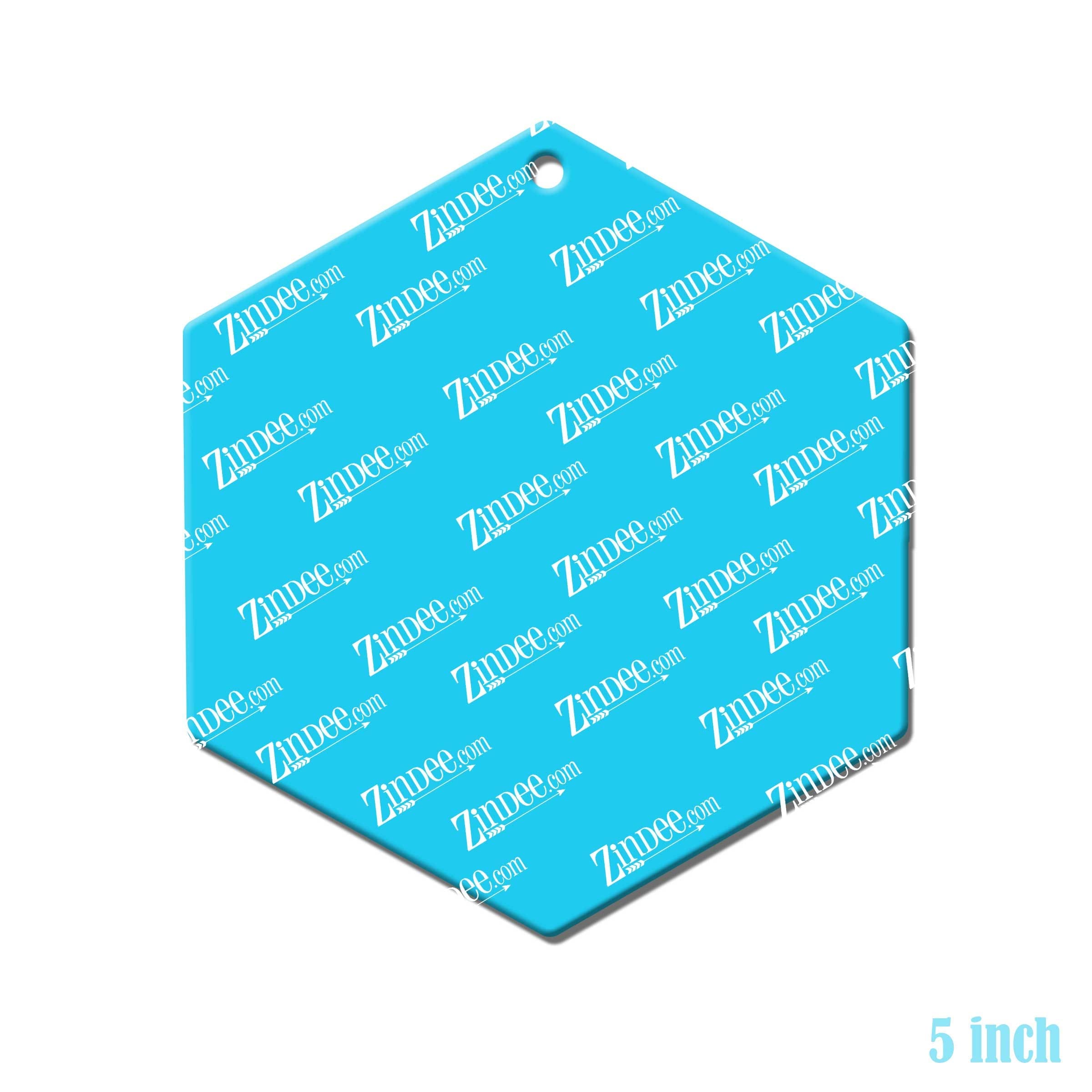 Hexagon acrylic blank (5 inch)