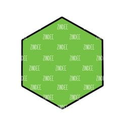 Alternative view of Hexagon acrylic blank (5 inch)