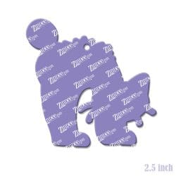 Alternative view of Hissing Cat – Acrylic Keychain Blank (2.5") | Optional Sticker or UV DTF