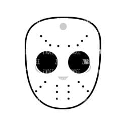 Hockey Mask – Acrylic Keychain Blank (3") | Optional Sticker or UV DTF