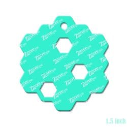 Alternative view of Honeycomb – Mini Acrylic Charm Blank (1.5") | Optional Sticker or UV DTF