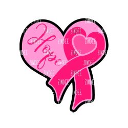 Hope Heart – Mini Acrylic Charm Blank (1.5") | Optional Sticker or UV DTF