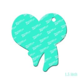 Alternative view of Hope Heart – Mini Acrylic Charm Blank (1.5") | Optional Sticker or UV DTF