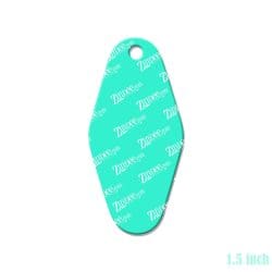 Alternative view of Hotel Key Fob – Mini Acrylic Charm Blank (1.5") | Optional Sticker or UV DTF
