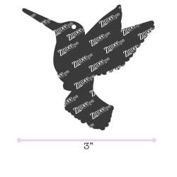 Alternative view of Hummingbird – Acrylic Keychain Blank (3") | Optional Sticker or UV DTF