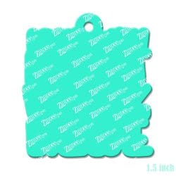 Alternative view of I Just Work Here – Mini Acrylic Charm Blank (1.5") | Optional Sticker or UV DTF