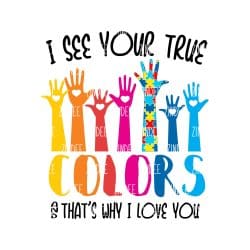 Autism True Colors (Sublimation Transfer)
