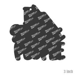 Alternative view of I Stab People – Acrylic Keychain Blank (3") | Optional Sticker or UV DTF