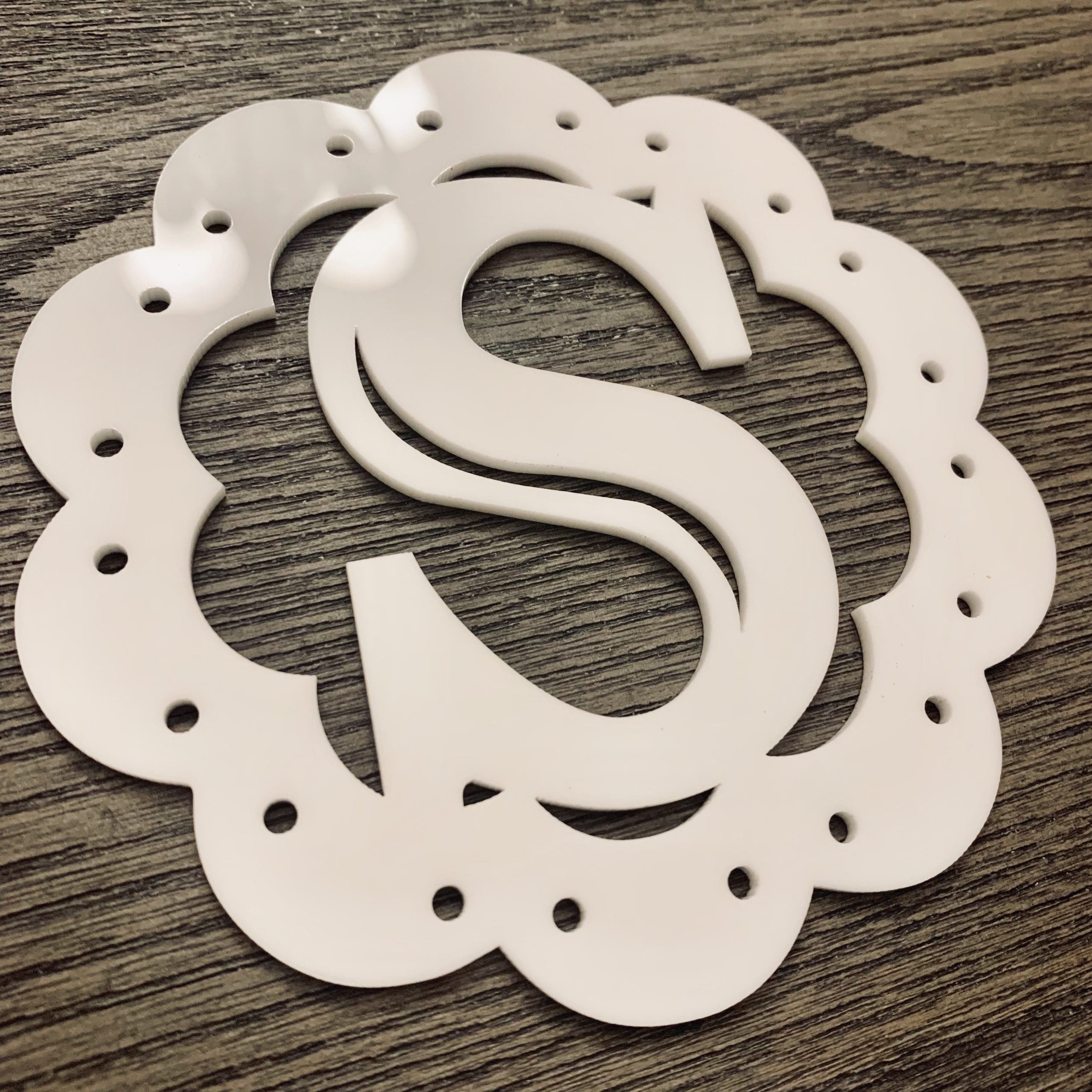 Home Sign Square (White Acrylic) - Image 3