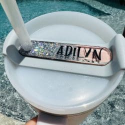 Alternative view of Rounded Tumbler Tag (Stanley 20/30 oz 2.0) WHITE acrylic
